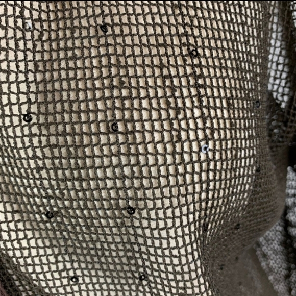 Pacific Cove women's swim coverup brown mesh sequins size M - Picture 5 of 11